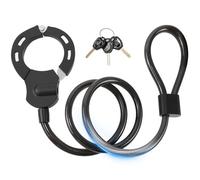 Antivol Trotinette Electrique,iWarmbase 120 CM Antivol Velo, Câble Antivol à Clef avec Menotte, Cadenas Trottinette Électrique pour Trottinette Électrique/Vélo/Moto