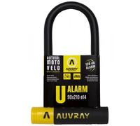 Auvray Antivol vélo U 90 x 210 mm – Alarme 120 dB – Noir avec support