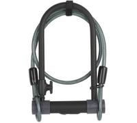 Yale Antivol U à clé YUL2C/13/230/1 - 4 clés + câble 1,2 m Ø10 mm – Sold Secure Silver – Noir/Gris