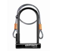Kryptonite Antivol en U Keeper 12 Standard Flex avec câble Kryptoflex Noir/Argenté