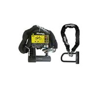 Antivol vélo à chaîne Master Lock 8376EURDPRO mini U-lock 14 mm + chaîne 10 mm 1 m Noir