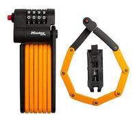 Antivol Vélo à Code - MASTER LOCK - 8336EURDPRO - Acier Trempé, Combinaison Programmable, Support Inclus