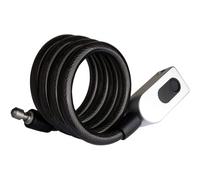 Antivol Vélo à Empreinte Digitale sans n Acier - Verrouillage et Déverrouillage avec le Doigt - 20 Empreintes Programmables - Rechargeable par USB - Etanche IP 66 - Longueur Câble 107 CM