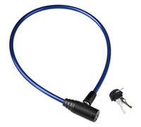 Antivol velo avec cable acier renforce 60 cm verrouillage des touches pour une protection avancee durable facile a utiliser et tres efficace contre le vol (Bleu)