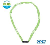 ANTIVOL VELO CHAINE A CODE D3.5 X 1.20M AXA RIGID RCC VERT - 8713249232409