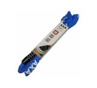 Antivol Velo Chaine A Combinaison Axa Rigid Code Diam 3.5mm L1.20m Bleu