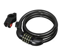 Hama Antivol Velo, Cadenas de velos 120cmx12mm (Câble Antivol pour Vélo Scooter Motos Portail Poussette, Combinaison 4 Chiffres,Verrouillage à Vélo Antivol) Noir