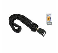 Hiplok Homie Silver Chain Lock Noir 12 x 1200 mm All Black