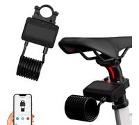 Antivol Vélo Intelligent, Haute Sécurité Solaire Cable Antivol pour Vélo avec Alarme, APP Bluetooth, Sans Clé, Support, Long 120cm Φ 8mm, Etanche Antivol Intelligent pour Vélo, Moto, Scooter
