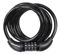 Master Lock Cable Antivol Vélo [1,8 m Câble] [Combinaison] [Extérieur] 8221EURDPRO - pour Vélo, Vélo Electrique, Skateboard, Poussettes, Tondeuses et autres Equipements 18,2 x 15,2 x 2,4 cm Noir