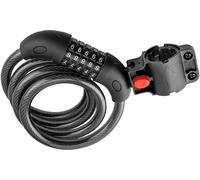 Antivol vélo NEO TOOLS, code de sécurité à 5 chiffres , longueur totale 120cm, diamètre du câble 12mm, câble en alliage de zinc