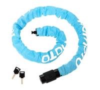 Antivol Velo, Niveau de Sécurité élevé 100CM Cadenas de Bicyclette avec clé, Antivol Moto Cadenas Velo Antivol Chaînes antivol pour Velo Electrique, Porte, Trotinette Electrique etc. (Bleu clair)