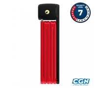 ANTIVOL VELO PLIABLE A CLE L 85CM ABUS BORDO LITE 6055K/85 ROUGE + SUPPORT