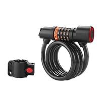 Antivol Velo Serrure à combinaison de vélo, avec feu arrière, antivol, câble multifonctionnel, accessoires bicyclette vtt