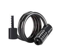 Antivol Velo Serrure de câble vélo combinée 90-150cm, antivol Portable, 5 codes, accessoires route et vtt(90cm)