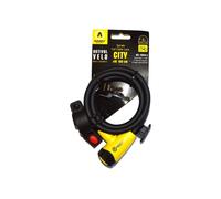 ANTIVOL VÉLO SPIRAL A UVRAY Ø10 mm L 1.50 M NOIR MAT (AVEC SUPPORT)