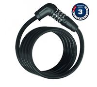 ANTIVOL VELO SPIRAL A CODE D10 X 1.80M ABUS NUMERO 5510C NOIR AVEC SUPPORT
