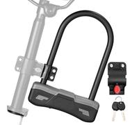 Antivol Vélo U - Sécurité Renforcée Bicyclette | Blocage Moto | Acier Allié Épaissi, Double Ouverture, Câble Métallique Inclus, Support Rangement, 2 Clés, Protection Vol VTT Route Cyclisme