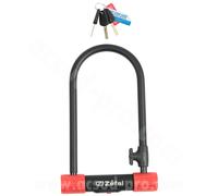 ANTIVOL VELO U ZEFAL K-TRAZ U13 A CLE HOMOLOGUE Ø13mm 115x230mm (AVEC SUPPORT C