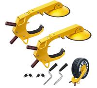 Antivol Voiture Universel-VEVOR-Lot de 2 Sabots de Roue Antivol- pour Véhicules Caravanes Camions Moto SUV