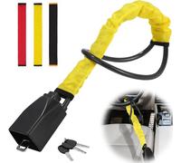 Antivol Voiture Volant, Anti Vol Auto Sécurité,Verrouillage Universel Antivol du Volant en Acier Inoxydable Avec 3 Clés