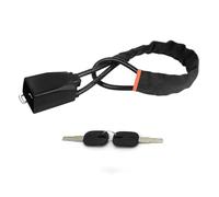 Antivol Volant Verrou antivol pour volant de voiture, ceinture sécurité, avec 2 clés, dispositif en acier, accessoires pour voitures SUV(Black)