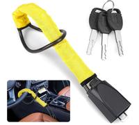 Antivol Volant Voiture - Universel Serrure de Volant,Canne Antivol Voiture,Bloque Volant Auto avec 3 Clés, pour Auto/Truck/SUV/Van
