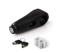 Antivols auto Verrou antivol pour guidon de moto, pour véhicules électriques, vélos hors route, casque modifié, klaxon fixe Antivol Volant(Black)