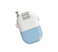 Antivols de vélo rétractables avec câble en acier, White and blue | Câble en acier rétractable avec serrures de cyclisme sans clé pour à, bagages et porte d ' armoire