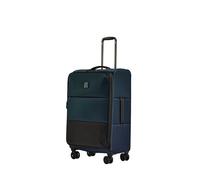 Antler - Bagage Moyen à Rayures Souples - Valise Softside 27", poignée réglable, 4 Roues pivotantes, léger, Extensible, Cadenas TSA - Bagages en Polyester recyclé - 71 cm, Bleu Indigo