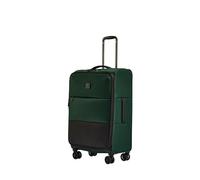 Antler - Valise Souple à Rayures Moyennes - Valise Souple de 68,6 cm, poignée réglable, 4 Roues rotatives, légère, Extensible, Serrure TSA - Bagage en Polyester recyclé - 71 cm, Vert Bois de cerf