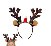 Antlers Headband - Deer Antlers Holiday Hair Accessory, Festive Party Props Headband, Soft Comfortable Design, Fun Seasonal Decoration, Celebration and Event Gear for Wedding, Backyard, Stage, Dinner