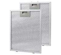 Antoble Filtre à Graisse Métallique Pour Hotte Ccooke & Lewis de Cuisine/Ventilation de Ventilateur D'extraction | Argent 320 x 260 mm (Pack de 2)