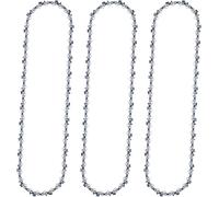 ANTOBLE Lot de 3 chaînes de rechange de 35,6 cm pour tronçonneuse Bo'sch Ma'kita E'cho E'GO CS1400, CS1401, CS1403, AC1400,52 - Calibre 0,1 cm - Pas LP 3/8"