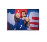 Antoine Griezmann Affiche imprimée sur toile représentant un joueur de football célèbre pour homme (30 x 45 cm)