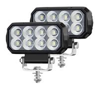 antom 2 pièces Phare de travail LED 168W 9-60V 18000 lumens IP68 étanche Idéal pour excavatrices, tracteurs, camions, véhicules tout-terrain, motos, éclairage de chantier et aventures nocturnes
