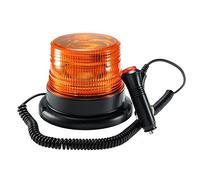 AnTom Gyrophare LED Orange Magnétique 12-80V avec Prise Allume-Cigare