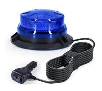 AnTom Gyrophare LED Vehicule Bleu 12/24V Magnétique avec Câble de 3 m
