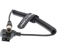 Anton Bauer D-Tap to Hirose 4 Pin Male Coiled Power Cable for ZAXCOM Sound Devices