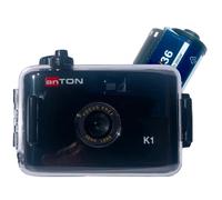 Anton K1 Kit de Film pour Petit écran Rechargeable et réutilisable 35 mm avec Film Noir/Blanc + boîtier d'action/sous-Marin
