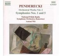 Penderecki – Symphonies n° 1 et 5 (Oeuvres pour orchestre vol. 2) – CD – NAXOS