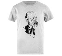 Antonín Dvořák T-Shirt Homme Basic Coton Gris Cotton Male T-Shirt Grey Men