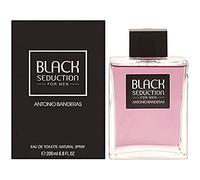 Antonio Banderas Perfumes - Black Seduction - Eau de Toilette pour Homme, parfum boisé ambré - 200 ml