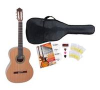 Antonio Calida GC201S 4/4 guitare de concert set de débutant, y compris un set d'accessoires Beige G