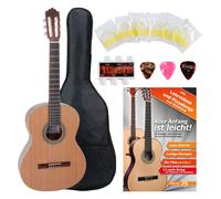 Antonio Calida GC201S Guitar Classique Espagnole Cèdre 4/4 6 Cordes Set Housse