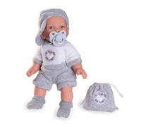 Antonio Juan 12321 PETIT - Poupée réaliste avec sons et corps en tissu doux - 27 cm
