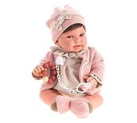 Antonio Juan MUÑECAS S.L. - Réce-né Pipa Veste Rose poupée, Multicolore (33006)