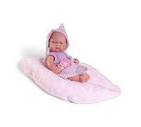 Antonio Juan Poupées Pitu Couple Forêt Fille 26 cm | Poupée Vinyle réaliste avec Coussin en Feuille | Comprend Bonnet et Robe | Idéal pour 2 Ans et Plus | Réf. 84096 | Charme Naturel Collection 2024