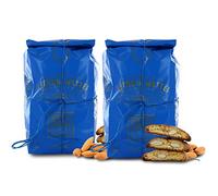 Antonio Mattei Premiata Fabbrica di Biscotti Biscuits croquants aux amandes et pignons de pin - cantuccini Toscani - 250g (Lot de 2 pièces)