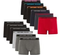 ANTONIO ROSSI (lot de 12) boxers ajustés pour hommes - Boxers pour hommes avec ceinture élastique